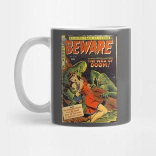 Beware! Swamp Monsters Comic Mug